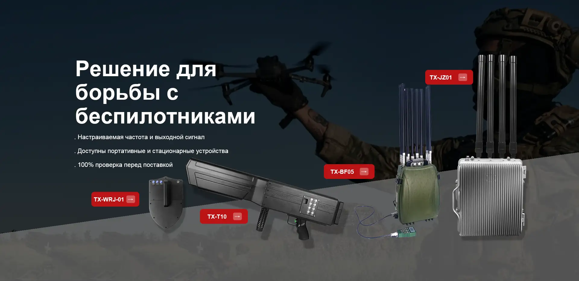 Dobavitelj za motenje UAV